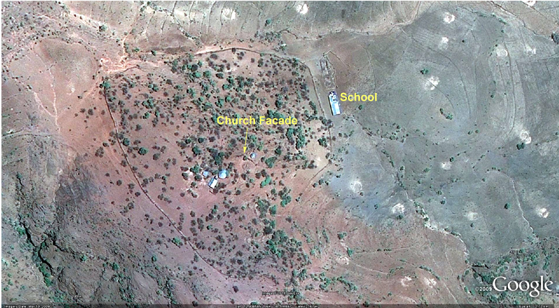 Aerial View of Church Location from Google Earth